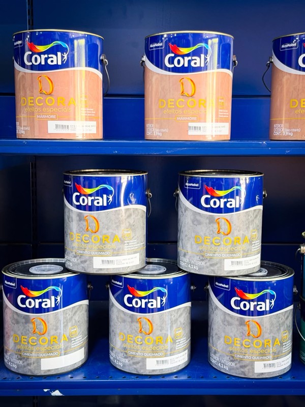 Latas de Coral Decora em exposição